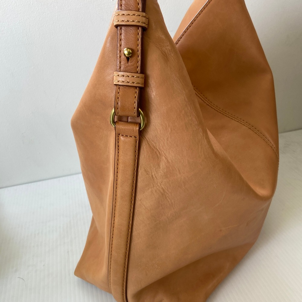 Mark & Graham Camel Tan Brown Leather Tote Bag - Picture 6 of 11